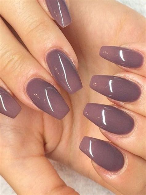 solid color coffin nails|More.